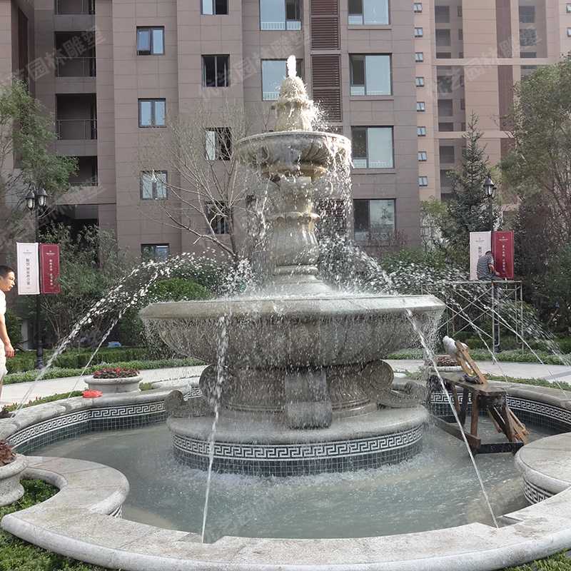 石雕噴泉，花崗巖噴泉，景觀噴泉